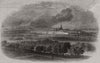 The city of Vienna, and Glacis. Austria 1848 old antique vintage print picture