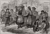 Sketches in Vienna. Pedlars and laundress. Austria 1873 old antique print