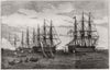 Baltic fleet off Kronstadt. Orion Du Quesne Royal George Tourville. Russia 1855