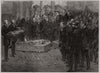Funeral of the late Lord Lytton, in Westminster Abbey. London 1873 old print