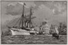 German Emperor Imperial yacht Hohenzollern, Port Victoria, Sheerness. Kent 1891
