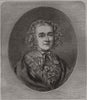 Mary Russell Mitford. Portraits 1854 old antique vintage print picture