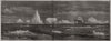 H. M. S. Falcon leaving the icebergs in the Antarctic Ocean. Polar Regions 1868