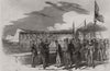 The last official visit of the Duke to the works at Dover Harbour. Kent 1852