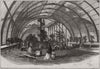 Interior of the great Palm-House. Kew 1848 old antique vintage print picture