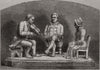 Burns' visit to Neil Gow in August 1787. Sculpture by Anderson, of Perth 1859