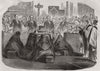 Funeral of the Duchess Of Gloucester in St. Georges Chapel, Windsor 1857 print