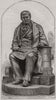 Statue of Mr. James Carmichael, engineer, at Dundee. Scotland 1876 old print