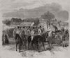 The Royal Meet of the West Norfolk Hunt at Snettisham: going to cover 1863