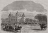 Royal Norfolk Hunt meet at Houghton, seat of the Marquis Of Cholmondeley 1863