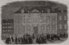 The British Legation at Berlin illuminated 1858 old antique print picture