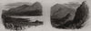 Inverness and Perth Railway. Loch Inch; Craigellachie. Scotland 1863 old print