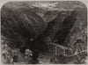 Inverness and Perth Railway. Killiecrankie. Scotland 1863 old antique print