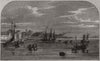 Princess Alexandra. Royal Steam-Yacht Sleswig at Kiel, in Holstein 1863 print