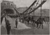 Opening of Tower Bridge. The Royal procession crossing the bridge. London 1894