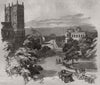 Victoria Street, Westminster - East-End. London 1851 old antique print picture