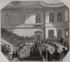 Court of Proprietors, East India Company. London 1844 old antique print