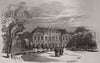 Palace of Tenneburg. Bavaria 1845 old antique vintage print picture
