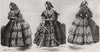 Paris fashions for August 1856 old antique vintage print picture