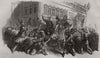 Revolution in Prussia. The King of Prussia in the streets of Berlin 1848 print
