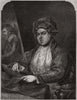 Woollett, the engraver, in the National Gallery 1849 old antique print picture