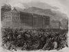 Revolution in Prussia. Conflict before the Royal Palace, at Berlin 1848 print