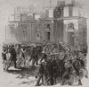 Revolution in Prussia. The dead carried before the King and Queen. Prussia 1848