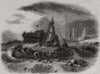 Calais harbour, after Stanfield. Pas-de-Calais 1843 old antique print picture