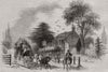 Gad's Hill. Kent 1843 old antique vintage print picture