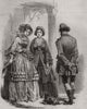 Paris fashions for October 1848 old antique vintage print picture
