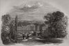 Friedenstahl. Lower Saxony 1845 old antique vintage print picture