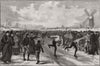 Skating match at Littleport, Cambridgeshire: final heat J Smart & T Wells 1891
