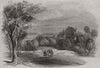 Schloss Rosenau, near Coburg - from HRH Prince Albert's drawing. Bavaria 1845