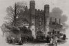Gateway of St. John's College. Cambridgeshire 1847 old antique print picture