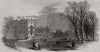 St. John's College - (Earl Powis's) - from the garden. Cambridge 1847 print