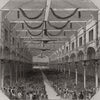 Concert at the Beethoven Hall. Germany 1845 old antique vintage print picture