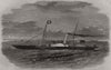 The London and Ipswich Company's new packet Queen of the Thames 1861 old print
