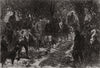 Prince of Wales shooting party counting game, Melford Hall, Suffolk 1865 print