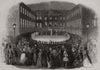 Great military concert at Brühl. Germany 1845 old antique print picture
