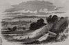 View of Ipswich, from Stoke Hill. Suffolk 1851 old antique print picture