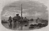 Sketches of the Calais fetes. Carting the Vraic. Pas-de-Calais 1852 old print