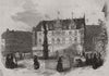 The Government House, Coburg. Bavaria 1845 old antique vintage print picture