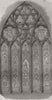 The Wordsworth memorial window. Cumbria 1853 old antique vintage print picture