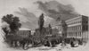 Place du Palais, Brussels - Queen Victoria leaving for Laacken. Belgium 1852