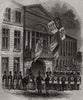 The Governor's House, Ghent. Belgium 1843 old antique vintage print picture