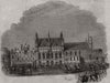 The town hall, Brugge. Belgium 1843 old antique vintage print picture