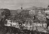 The carnival at Nice. Alpes-Maritimes 1890 old antique vintage print picture