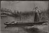 Waiting for the reapers. Boats 1891 old antique vintage print picture