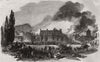 Great fire at Montreal. Quebec 1852 old antique vintage print picture