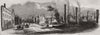 Ruins the great fire at Montreal. Quebec 1852 old antique print picture